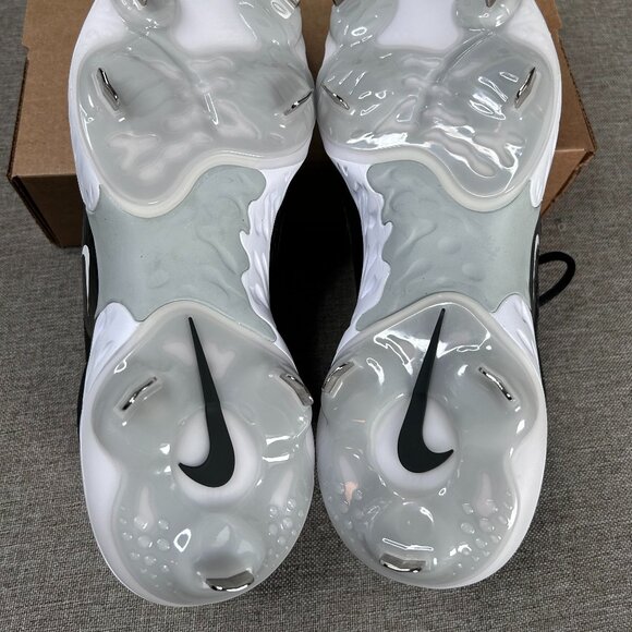 Nike Alpha Huarache Elite 4 Metal Baseball Cleats Men's 9 Black DJ6521-011 - Picture 12 of 13